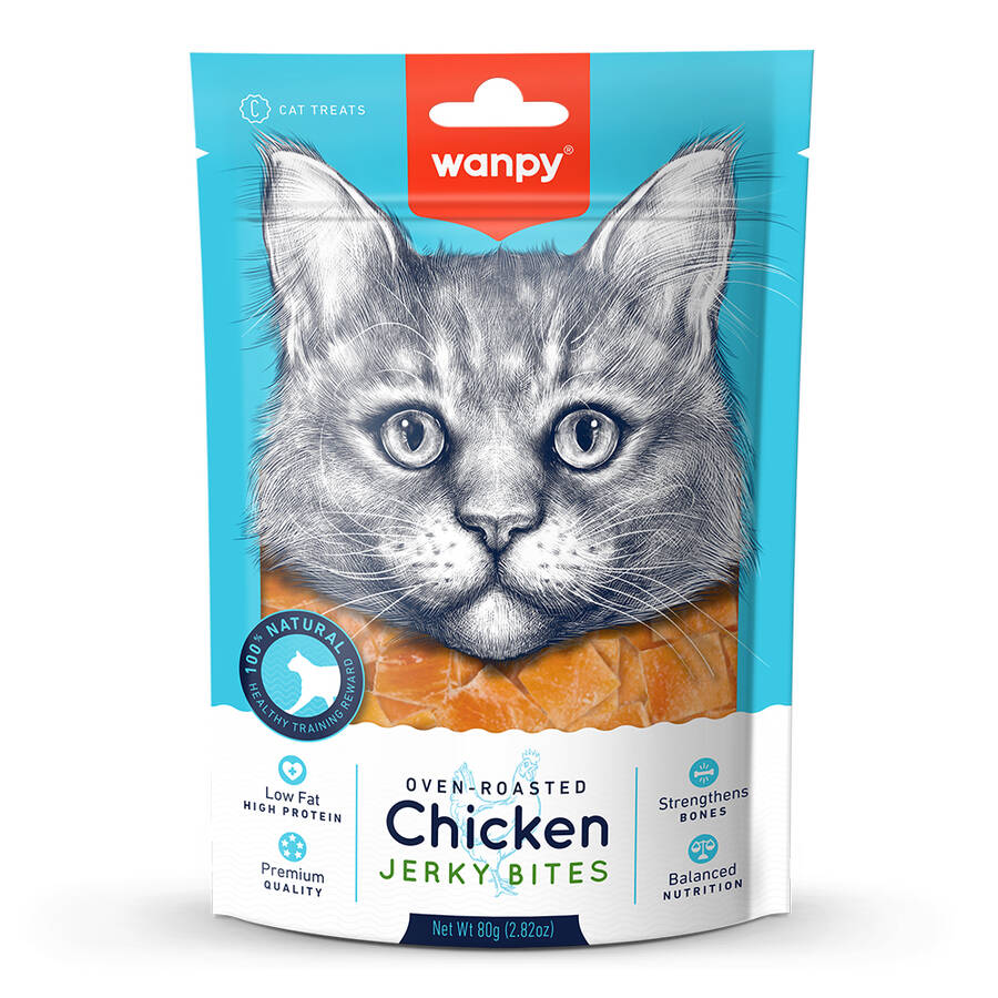 Wanpy Gerçek Tavuk Yumuşak Kedi Ödülü 80 gr - 1